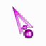 紫色风力箭头手绘鼠标指针 绿色免费版