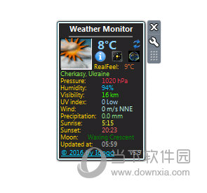weather monitor(天气桌面小工具)
