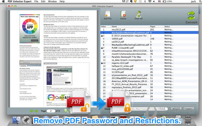 PDF Unlocker Expert MAC版
