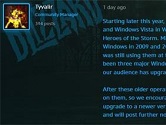 暴雪游戏将终止支持XP和VISTA 17年末全线停止服务旧系统