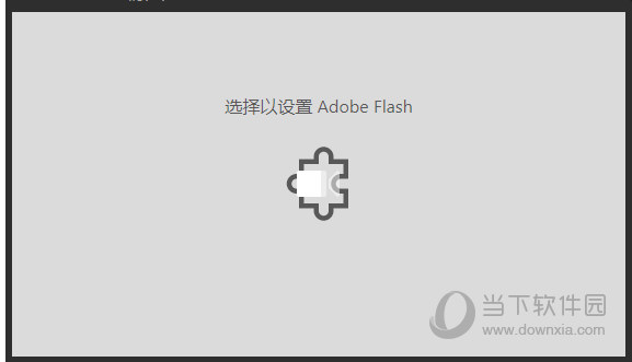 选择以设置Adobe flash