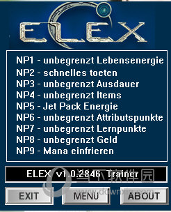 ELEX九项修改器