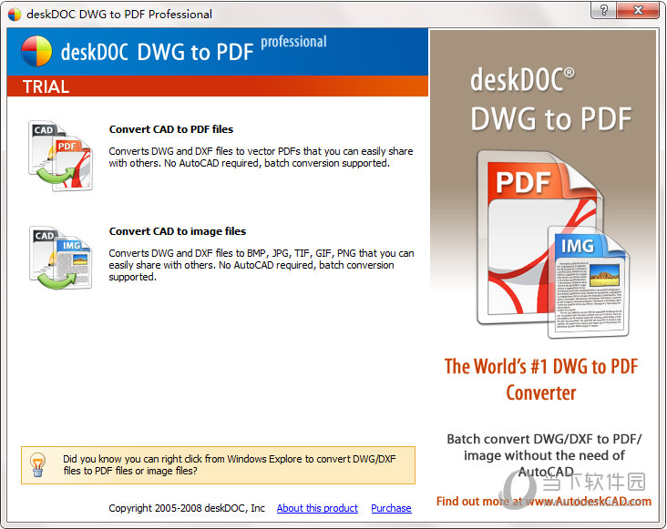 deskDOC DWG to PDF Pro