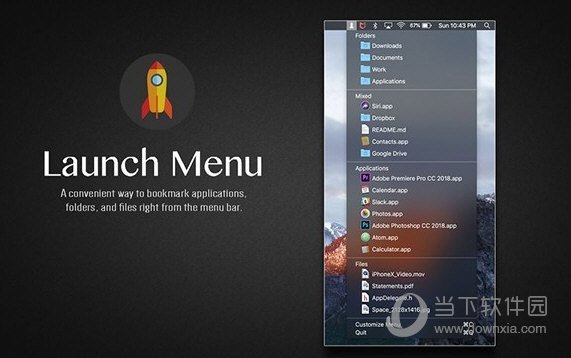 Launch Menu for Mac