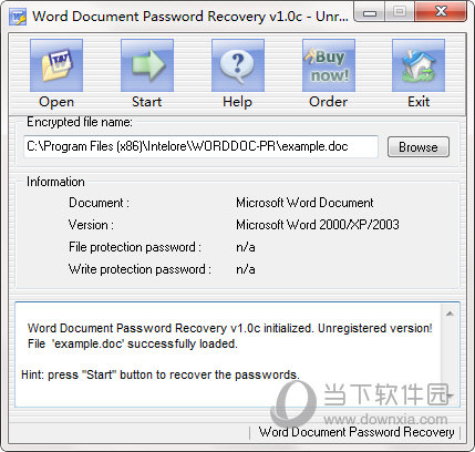 Word Document Password Recovery