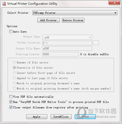 VeryPDF PDFcamp Printer
