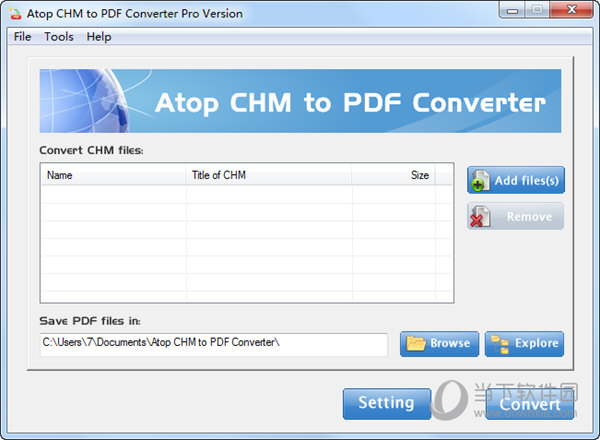 Atop CHM to PDF Converter