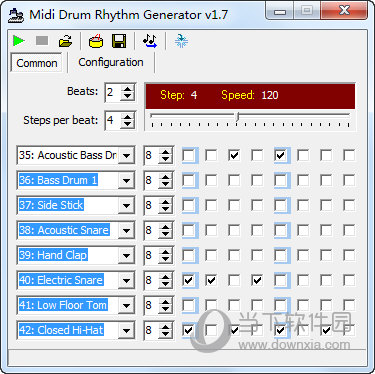 Midi Drum Rhythm Generator