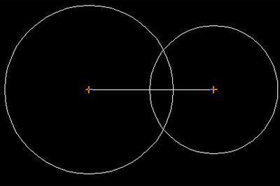 绘出一个半径为19长度的圆
