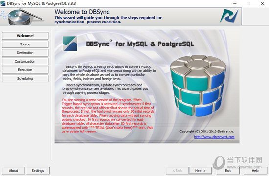 DBSync for MySQL & PostgreSQL