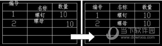 CAD表格中文字居中插件