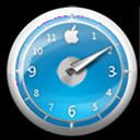 桌面苹果时钟小工具 V1.0 蓝色经典版