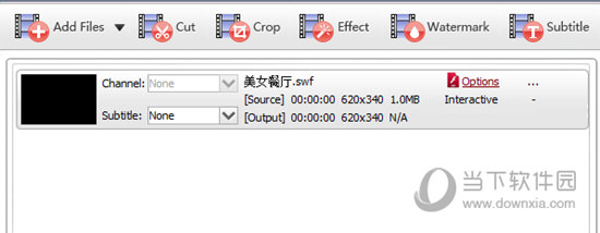 Add Files添加SWF文件