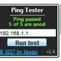 Ping Tester(桌面Ping小工具) V1.4 绿色免费版
