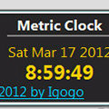 Metric Clock(桌面公制时钟小工具) V1.5 绿色免费版
