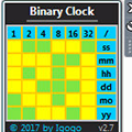 Binary Clock(创意二进制时钟小工具) V2.7 绿色免费版