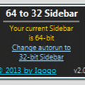 64 to 32 Sidebar(64位兼容32位运行工具) V2.0 绿色免费版