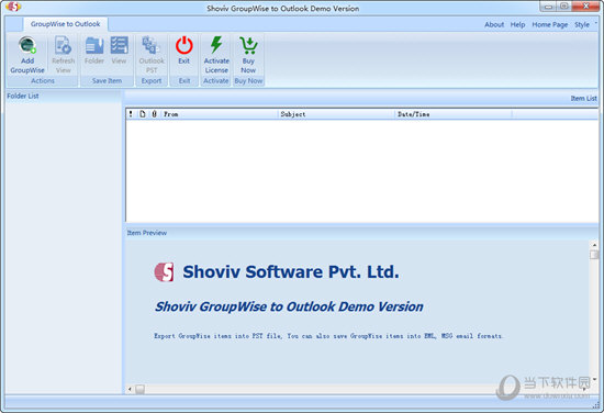 Shoviv GroupWise to Outlook Converter
