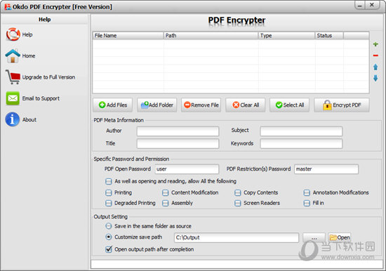 Okdo PDF Encrypter
