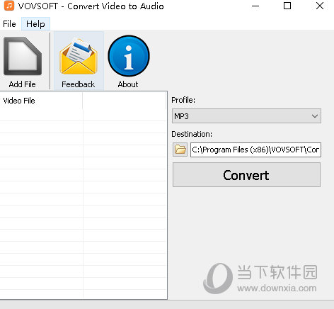 Vovsoft Convert Video to Audio