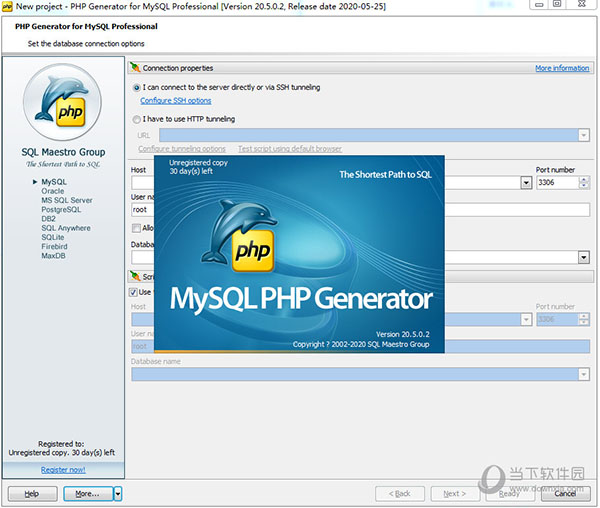 PHP Generator for MySQL