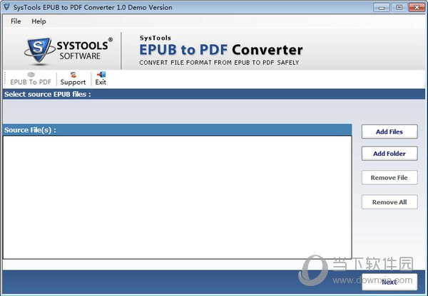 SysTools EPUB to PDF Converter