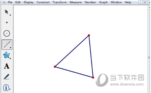 几何画板如何画锐角三角形