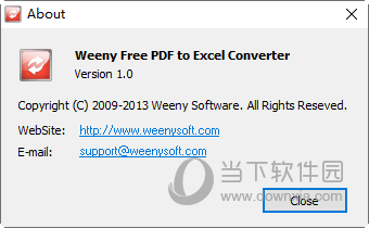 Weeny Free PDF to Excel Converter