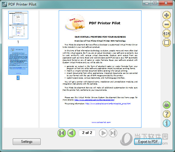 PDF Printer Pilot