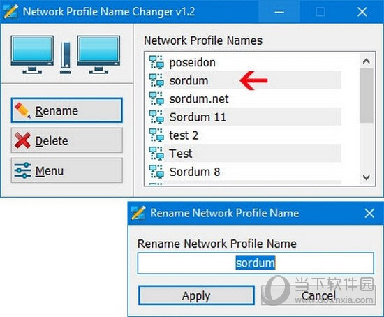 Network Profile Name Changer
