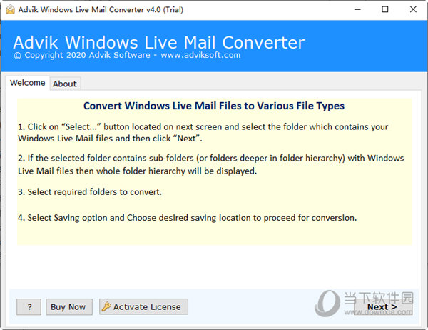 Advik windows live mail converter