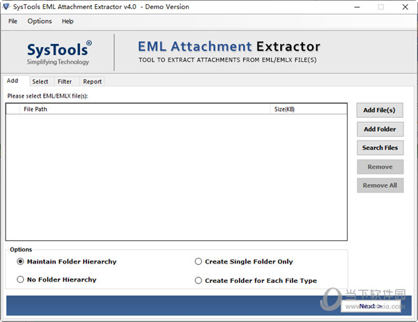 SysTools EML Attachment Extractor