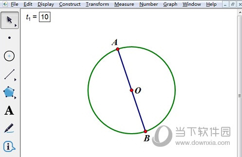 几何画板怎么利用n等分角工具等分圆