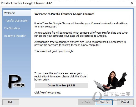Presto Transfer Google Chrome