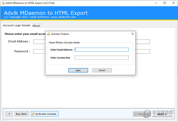 Advik MDaemon to HTML Export