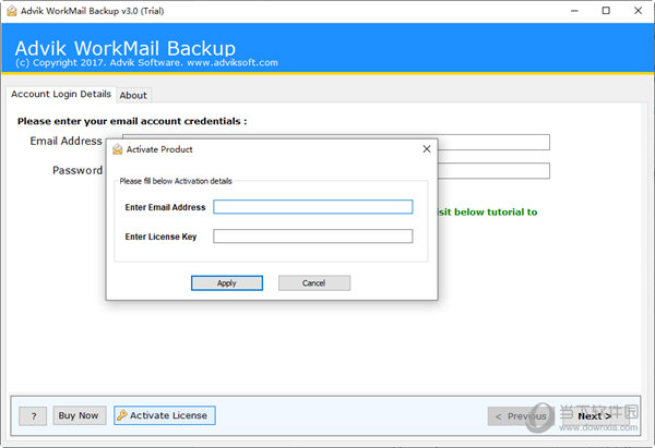 Advik WorkMail Backup