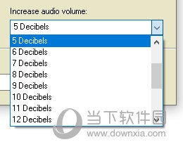Increase audio volume