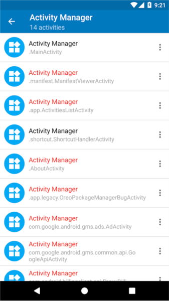 Activity manager